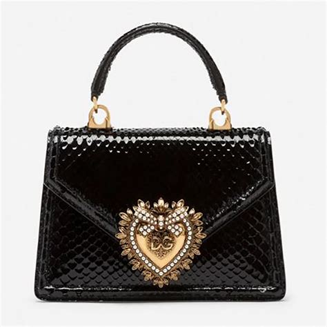 dolce gabbana python bag|Small Devotion bag in python skin .